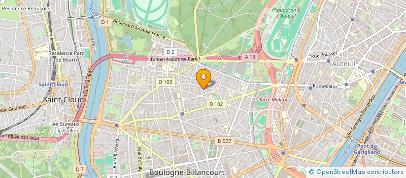 localisation de l'entreprise MONSIEUR ANDREA LE FAUCHEUX à BOULOGNE-BILLANCOURT