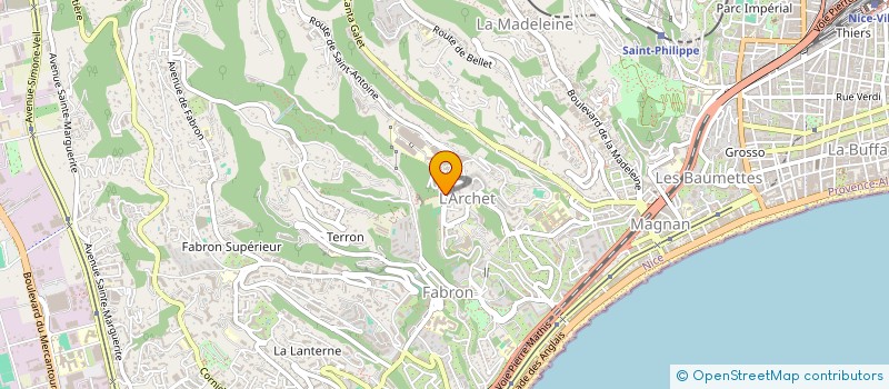 localisation de l'entreprise MONSIEUR ANDREA PIUZZI à NICE
