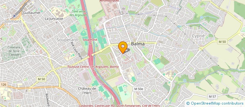 localisation de l'entreprise MONSIEUR ANDREA ROZIER  BALMA