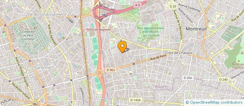 localisation de l'entreprise MONSIEUR ANDREA STORTI à BAGNOLET