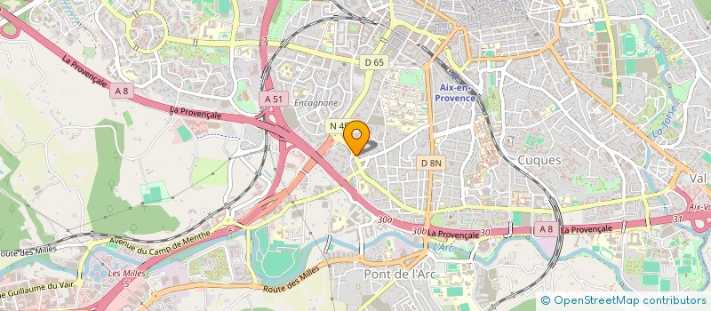 localisation de l'entreprise MONSIEUR ANDREA TULLJ  AIX-EN-PROVENCE