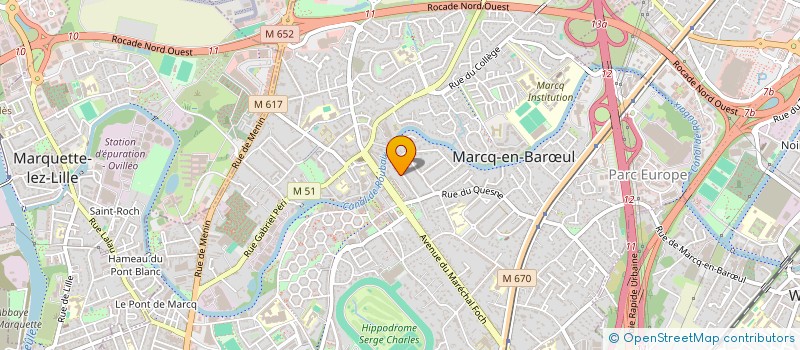localisation de l'entreprise MONSIEUR ANDREAS BEN FAOUR à MARCQ-EN-BARŒUL