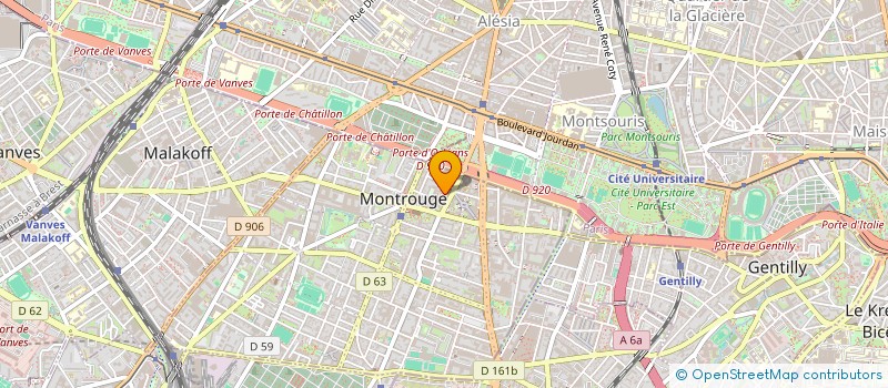 localisation de l'entreprise MONSIEUR ANDREAS BLONDEAU  MONTROUGE