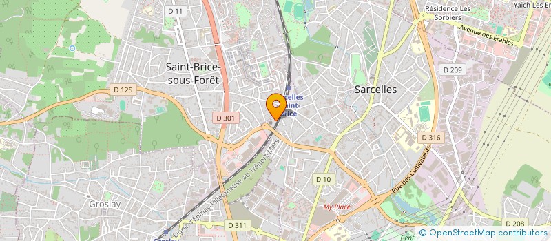 localisation de l'entreprise MONSIEUR ANDREAS BRILLANT  SARCELLES