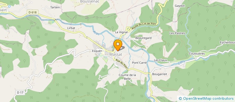 localisation de l'entreprise MONSIEUR ANDREAS GRINDEL à MASSAT