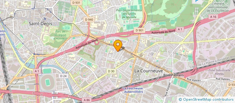 localisation de l'entreprise MONSIEUR ANDREAS LOPEZ  LA COURNEUVE