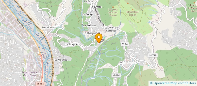 localisation de l'entreprise MONSIEUR ANDREAS MATTEUDI  CASTAGNIERS