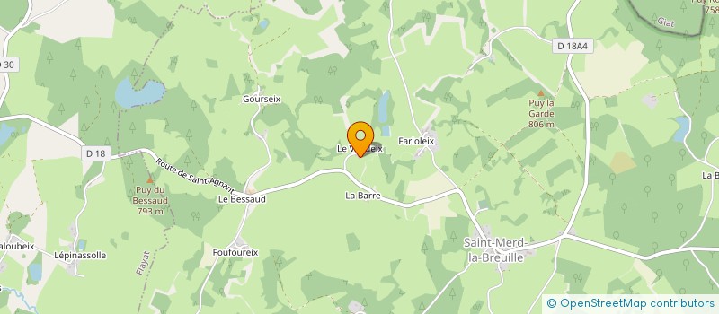 localisation de l'entreprise MONSIEUR ANDREAS STEENBERGEN  SAINT-MERD-LA-BREUILLE