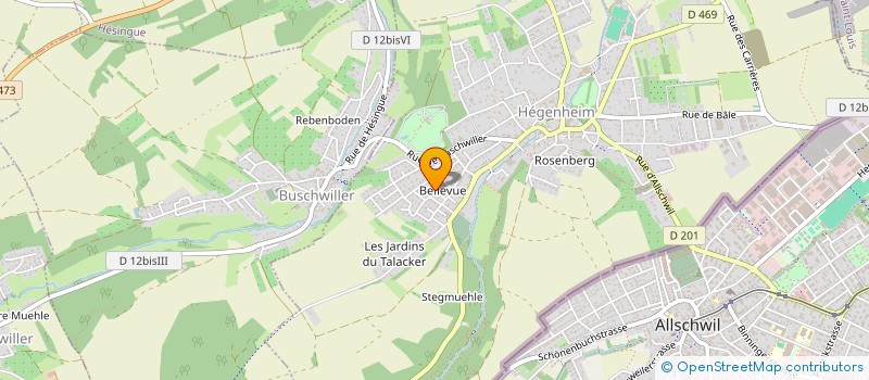 localisation de l'entreprise MONSIEUR ANDREAS SUTER  HEGENHEIM