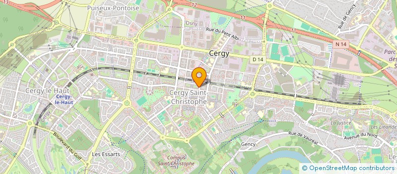 localisation de l'entreprise MONSIEUR ANDREAS THEOPHANOUS  CERGY