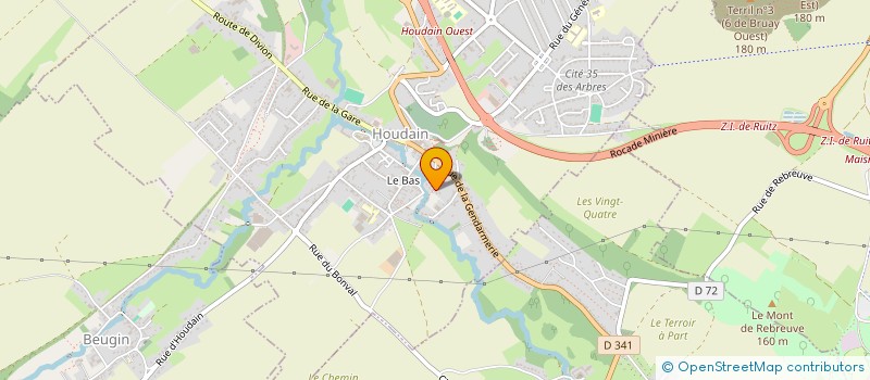 localisation de l'entreprise MONSIEUR ANDREAS TINCHON  HOUDAIN