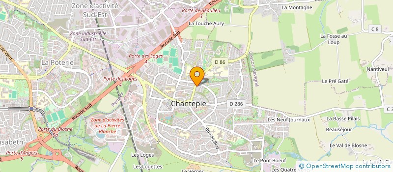 localisation de l'entreprise MONSIEUR ANDREAS TRAJKOVIC  CHANTEPIE