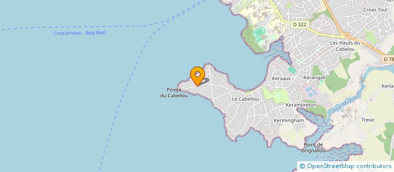 localisation de l'entreprise MONSIEUR ANDREAS WELZ  CONCARNEAU