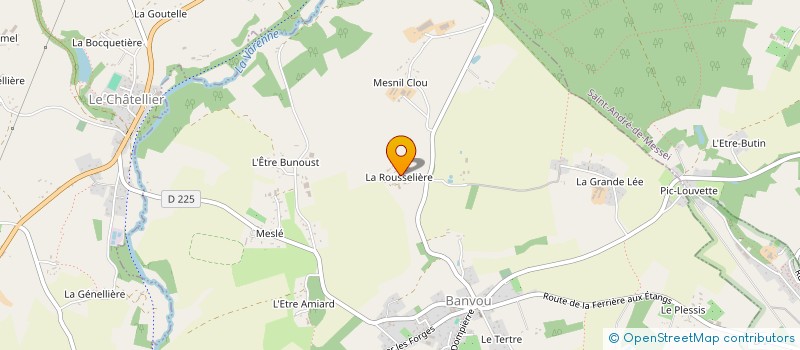 localisation de l'entreprise MONSIEUR ANDREE CHATELAIS à BANVOU