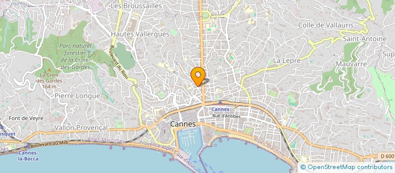 localisation de l'entreprise MONSIEUR ANDREE ISNARD à CANNES
