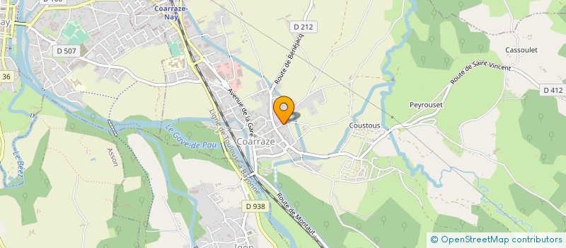 localisation de l'entreprise MONSIEUR ANDREE LARROCHE  COARRAZE