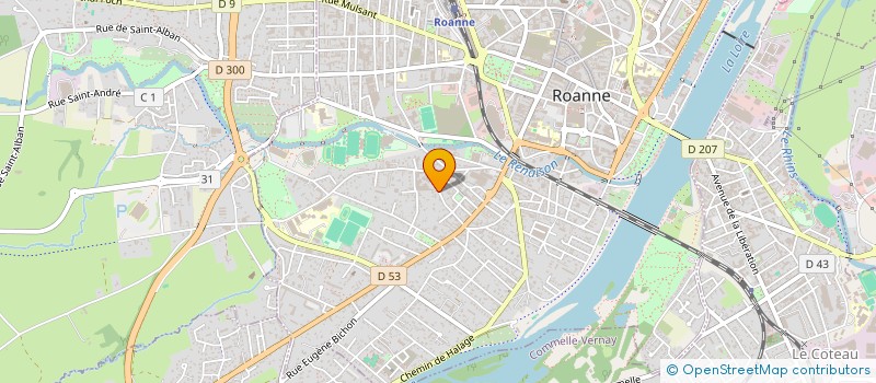 localisation de l'entreprise MONSIEUR ANDREI AGRIGOROAIE  ROANNE