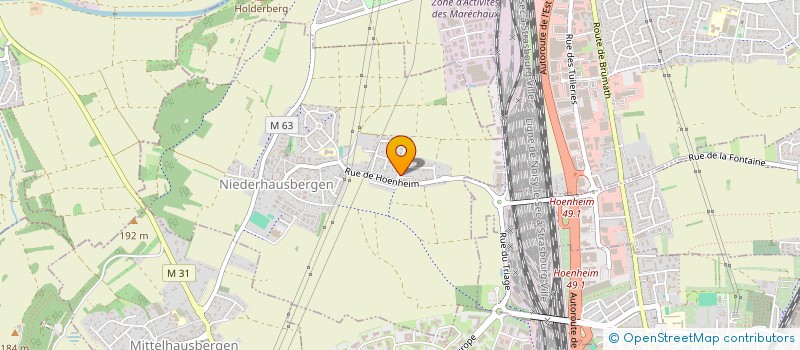 localisation de l'entreprise MONSIEUR ANDREI BOSTAN  NIEDERHAUSBERGEN