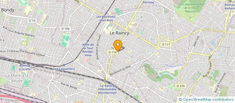localisation de l'entreprise MONSIEUR ANDREI CAZACU à LE RAINCY