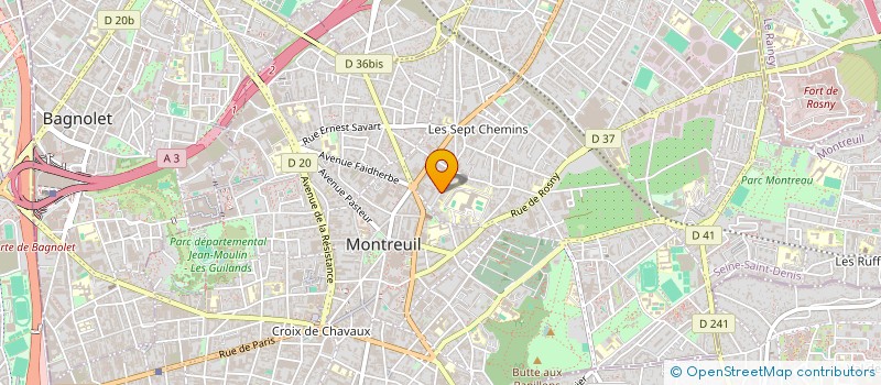 localisation de l'entreprise MONSIEUR ANDREI CIUBUC à MONTREUIL