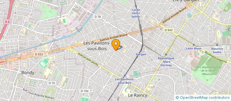 localisation de l'entreprise MONSIEUR ANDREI COCOSTIRC à LES PAVILLONS-SOUS-BOIS