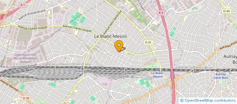 localisation de l'entreprise MONSIEUR ANDREI COZARU  LE BLANC-MESNIL