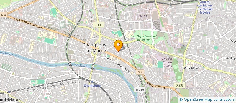 localisation de l'entreprise MONSIEUR ANDREI-CRISTIAN SANDOR à CHAMPIGNY-SUR-MARNE