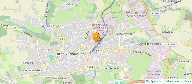 localisation de l'entreprise MONSIEUR ANDREI FLORIN ALBA  CARHAIX-PLOUGUER