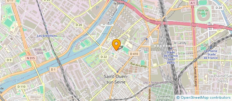 localisation de l'entreprise MONSIEUR ANDREI GAMAYOUNOV à SAINT-OUEN-SUR-SEINE