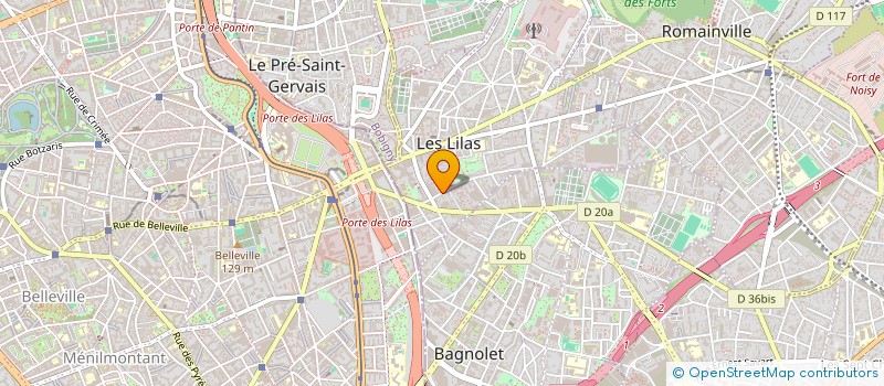 localisation de l'entreprise MONSIEUR ANDREI GERASIMOV  LES LILAS