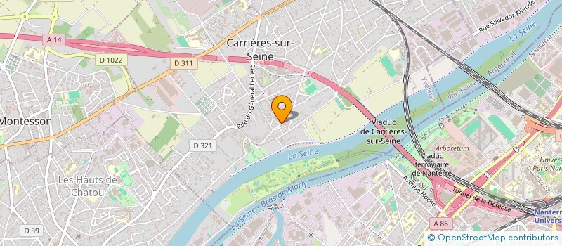 localisation de l'entreprise MONSIEUR ANDREI GINCU à CARRIERES-SUR-SEINE
