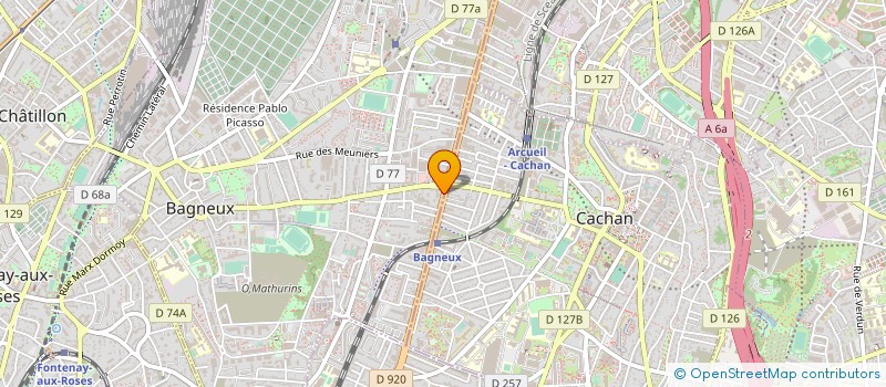 localisation de l'entreprise MONSIEUR ANDREI LUNGU à BAGNEUX