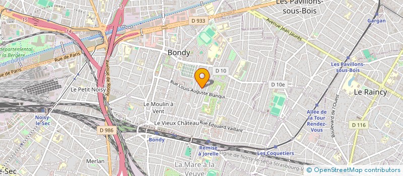 localisation de l'entreprise MONSIEUR ANDREI ROMAN  BONDY