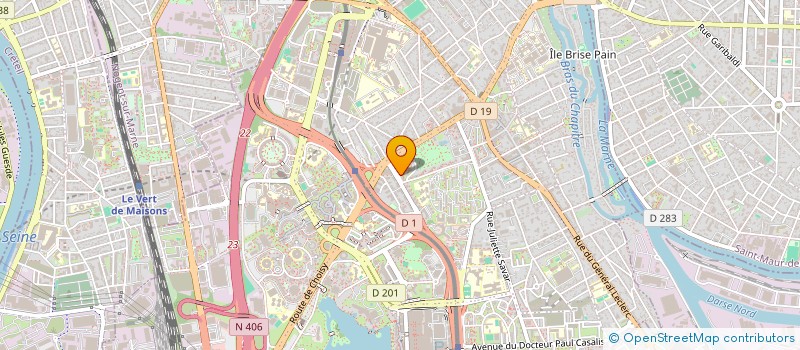 localisation de l'entreprise MONSIEUR ANDREI SAJIN  CRETEIL