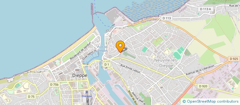 localisation de l'entreprise MONSIEUR ANDREI SANGHIE  DIEPPE