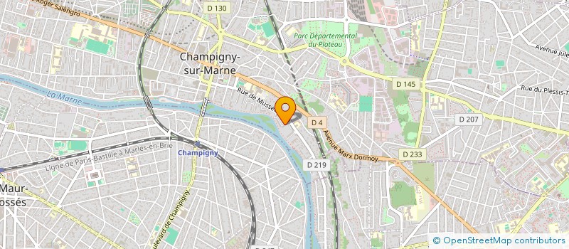 localisation de l'entreprise MONSIEUR ANDREI STOICA à CHAMPIGNY-SUR-MARNE