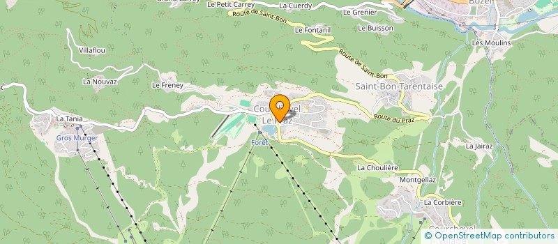 localisation de l'entreprise MONSIEUR ANDRES ALBA VRINAT  COURCHEVEL