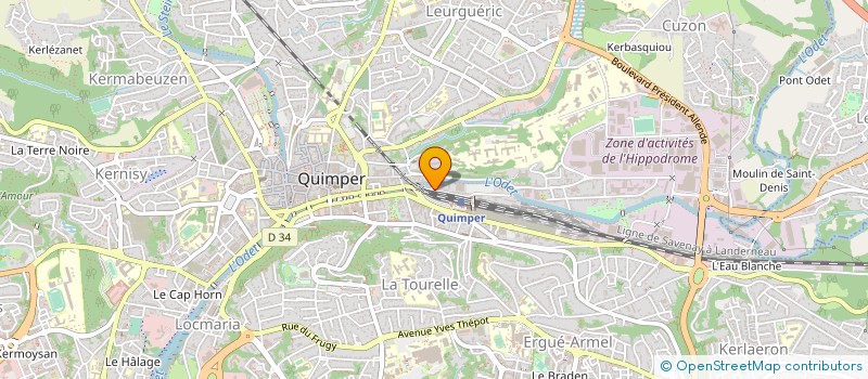 localisation de l'entreprise MONSIEUR ANDRES DZIECIOLOWSKI à QUIMPER