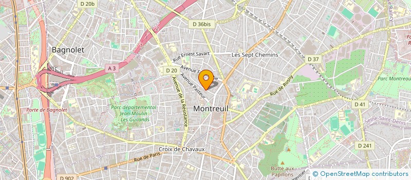 localisation de l'entreprise MONSIEUR ANDRES MONTALVAN CUELLAR à MONTREUIL