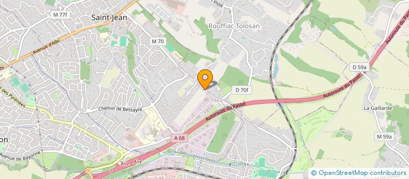 localisation de l'entreprise MONSIEUR ANDRES SOTO MONTES  ROUFFIAC-TOLOSAN