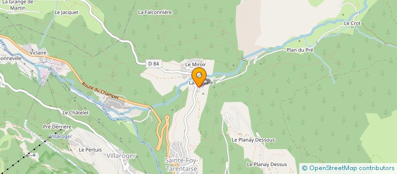 localisation de l'entreprise MONSIEUR ANDREW AGAR  SAINTE-FOY-TARENTAISE