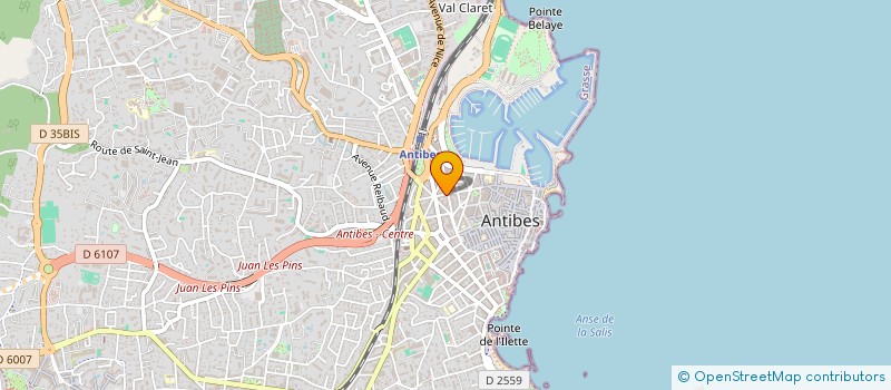 localisation de l'entreprise MONSIEUR ANDREW BROWNE à ANTIBES