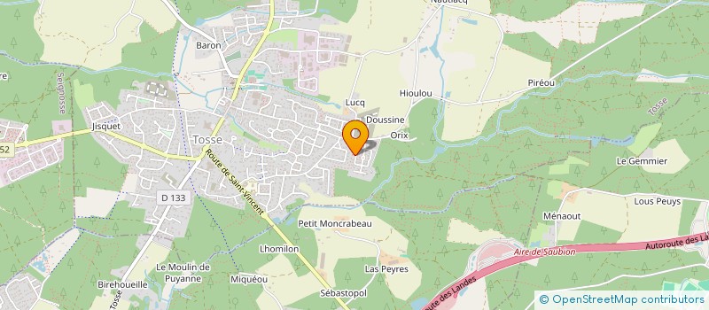 localisation de l'entreprise MONSIEUR ANDREW BRUCE  TOSSE