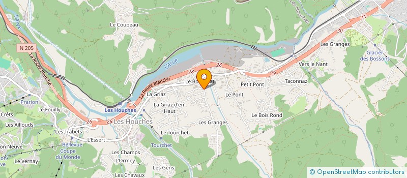localisation de l'entreprise MONSIEUR ANDREW CLARK à LES HOUCHES