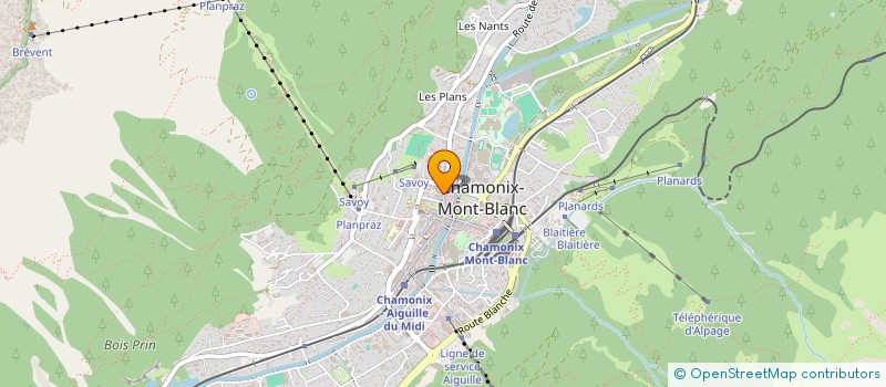 localisation de l'entreprise MONSIEUR ANDREW CLULEY  CHAMONIX-MONT-BLANC