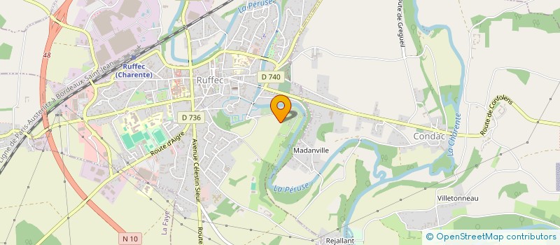 localisation de l'entreprise MONSIEUR ANDREW COULTON  RUFFEC