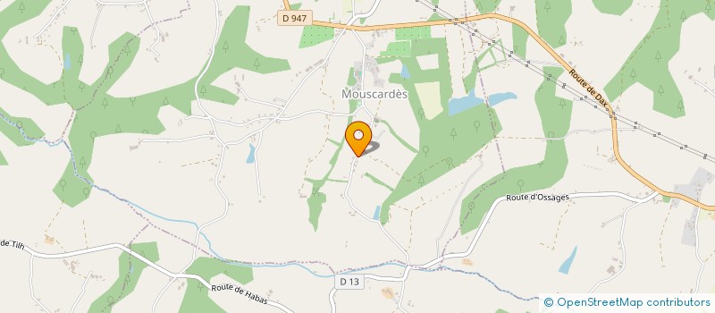 localisation de l'entreprise MONSIEUR ANDREW CROSS  OSSAGES