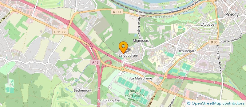 localisation de l'entreprise MONSIEUR ANDREW GEOFFROY  POISSY