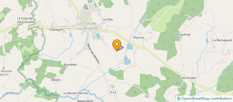localisation de l'entreprise MONSIEUR ANDREW GRAHAM à LA CROISILLE-SUR-BRIANCE
