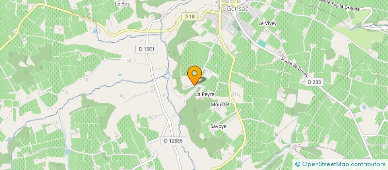 localisation de l'entreprise MONSIEUR ANDREW GRAY  GENSAC